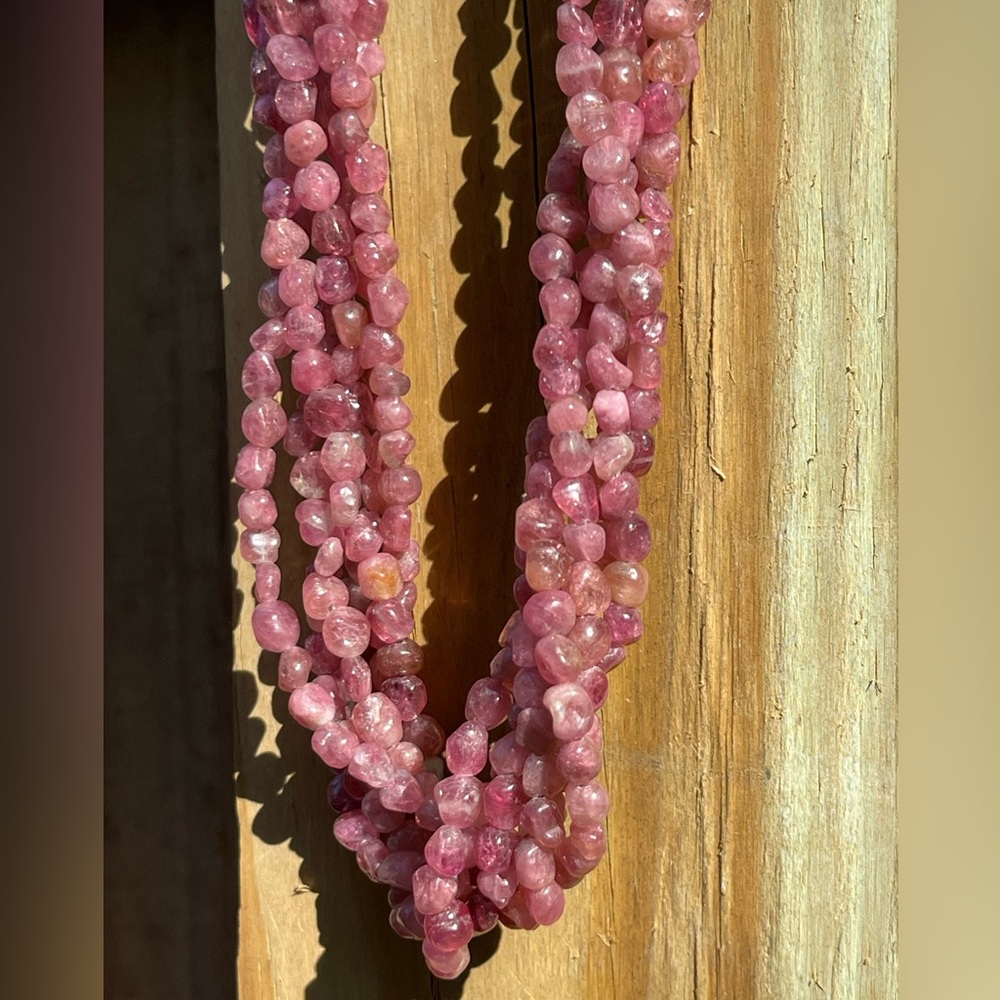 Jay King Pink Tourmaline Bead 5-Strand 18" Necklace - Picture 4 of 4